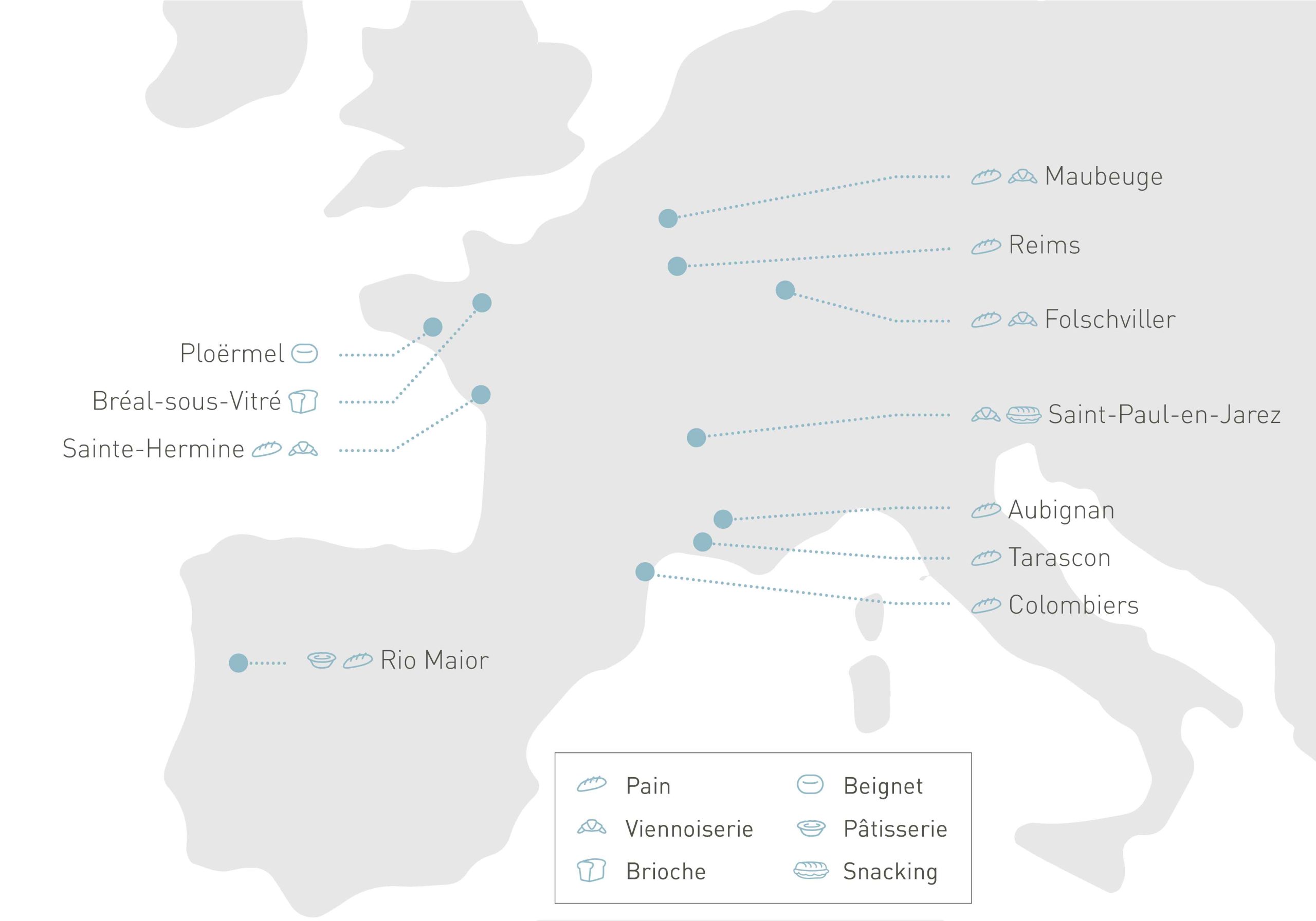 NEUHAUSER - CARTE SITES DE PRODUCTION NEUHAUSER - CARTE SITES DE PRODUCTION